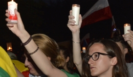 Protest w obronie Sądów. Kraków. 2017-07-20