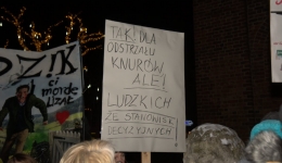 Protesty przeciw odstrzałowi dzików. 2019-01-11